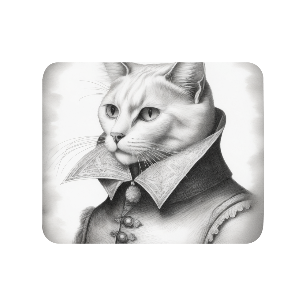 PugMug Custom White Companion Cat Mouse Pad