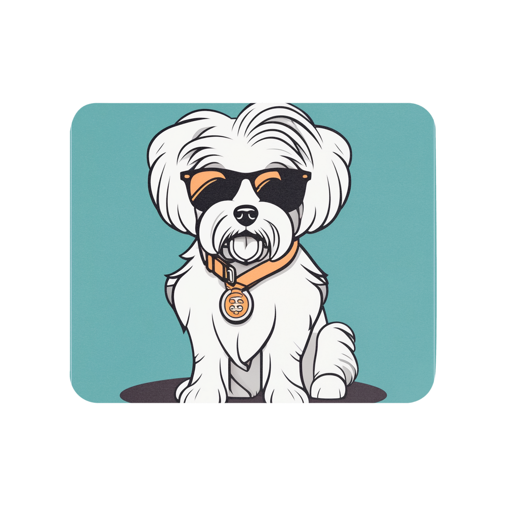 PugMug Custom White Havanese Dog Mouse Pad