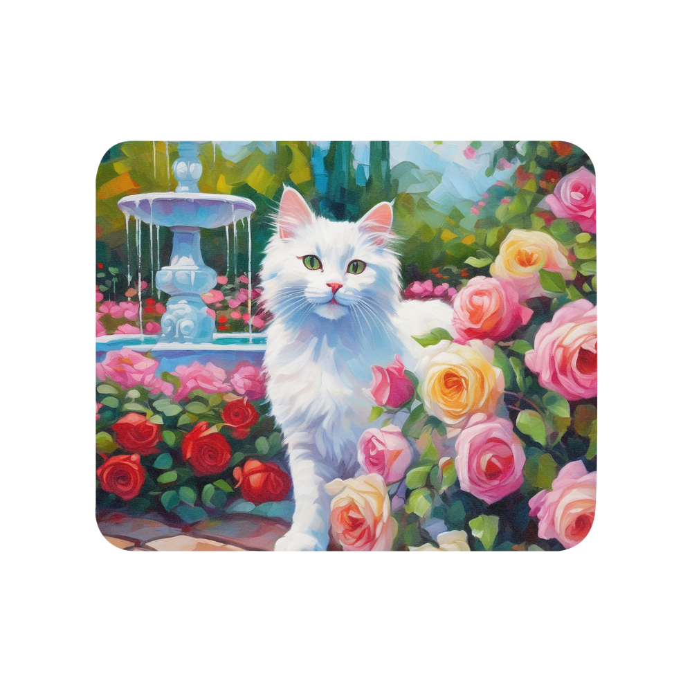 PugMug Custom White Companion Cat Mouse Pad