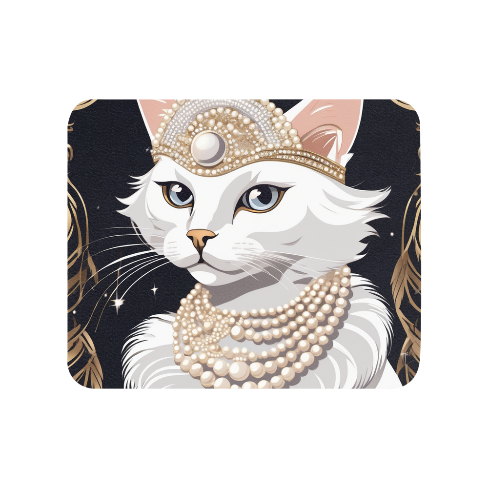 PugMug Custom White Companion Cat Mouse Pad