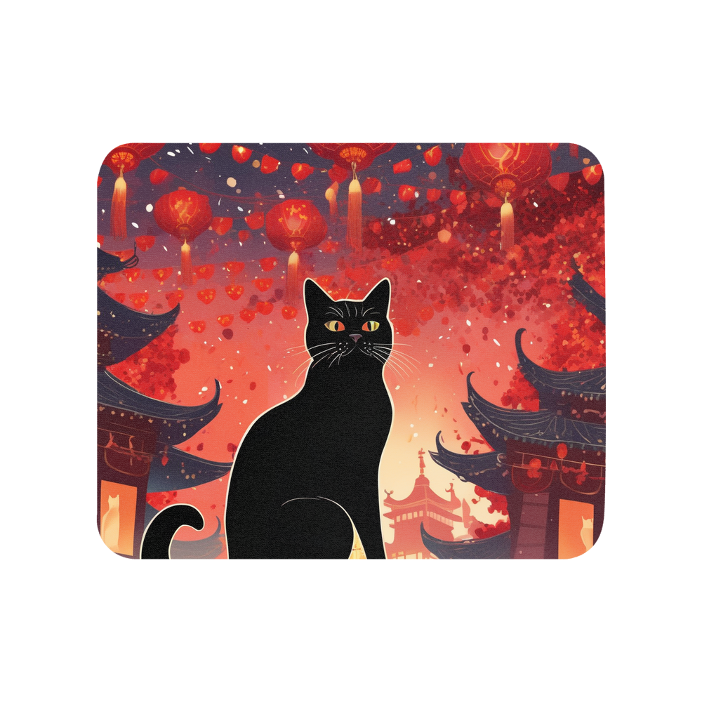 PugMug Custom Black British Shorthair Cat Mouse Pad