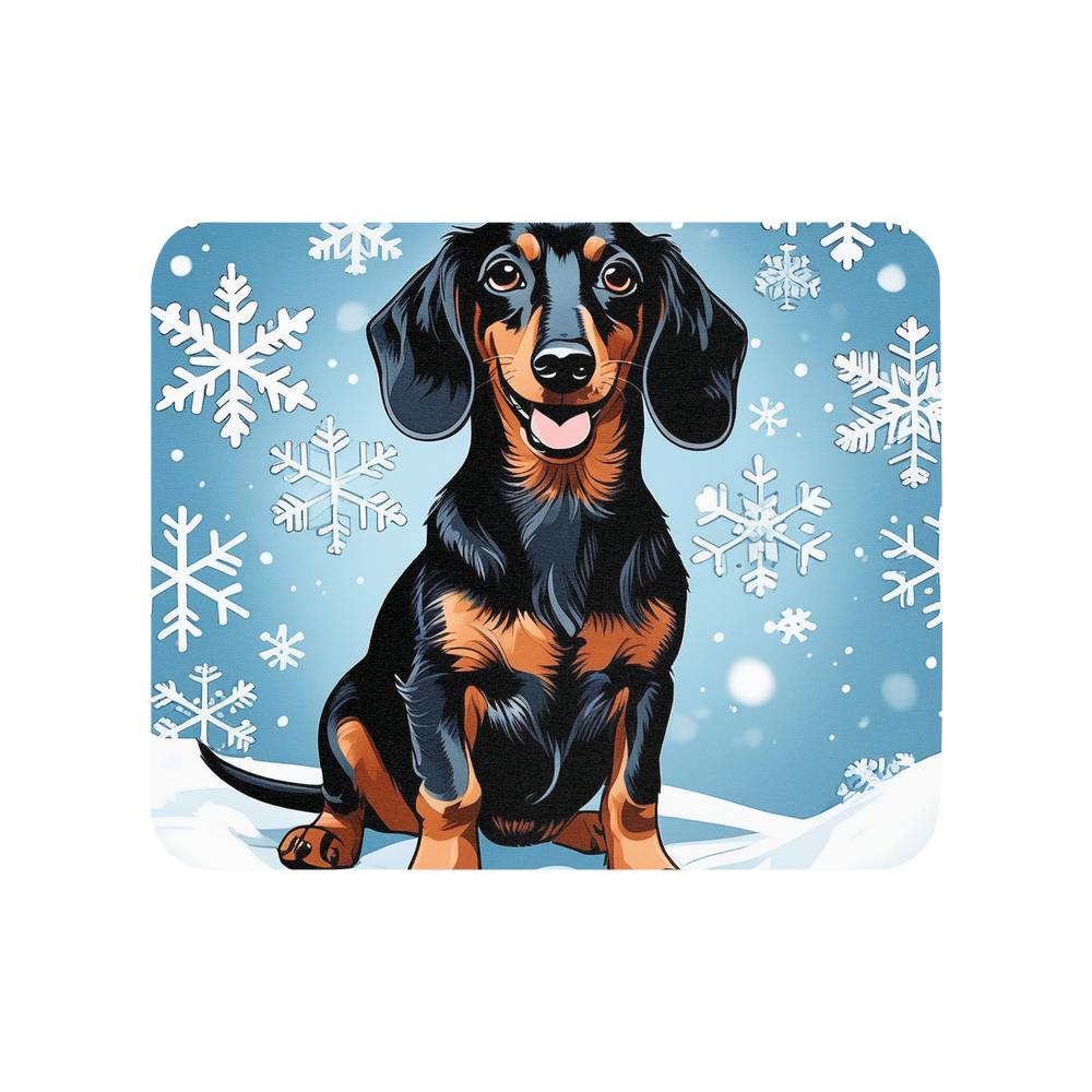 PugMug Custom Black Dachshund Mouse Pad