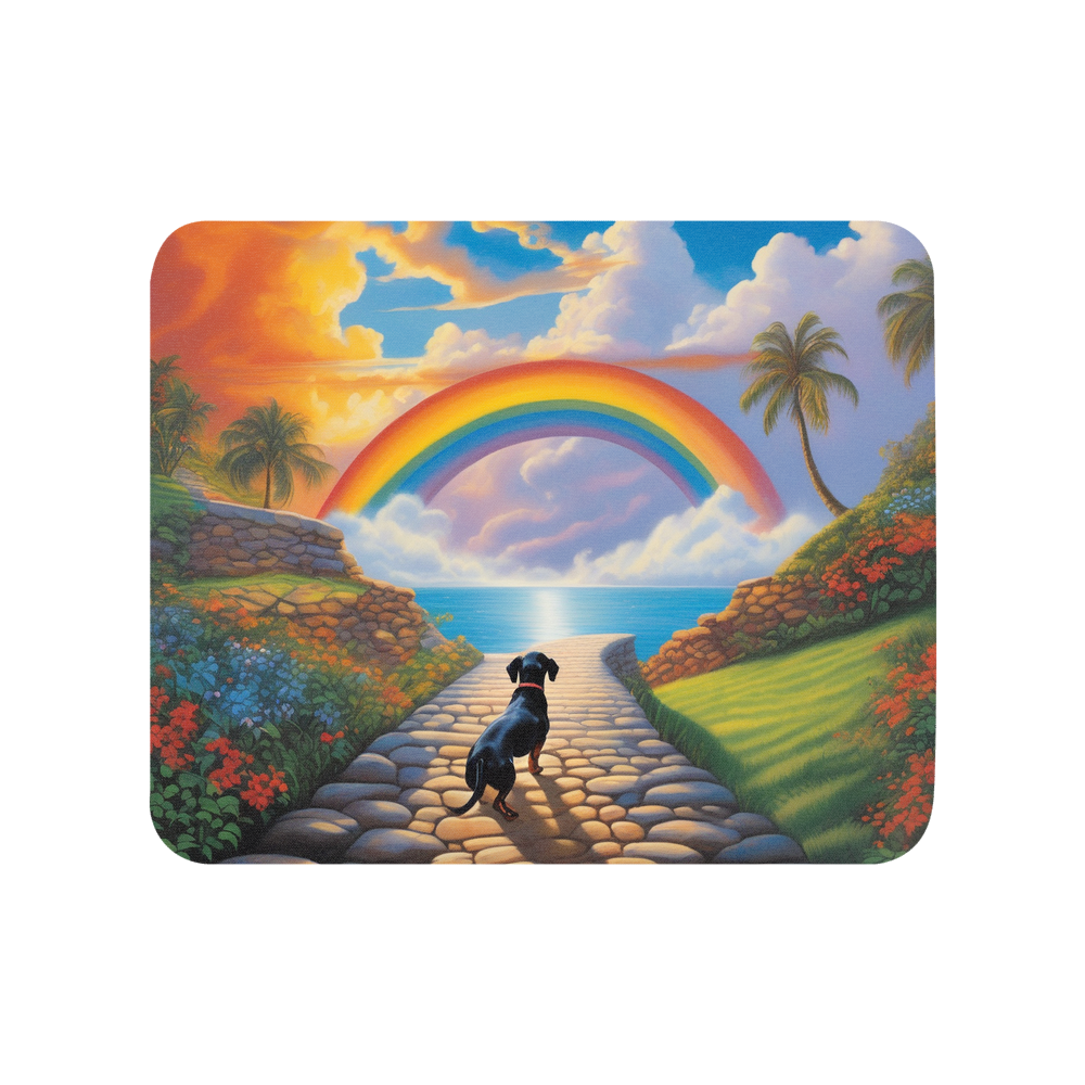 PugMug Custom Black Dachshund Mouse Pad