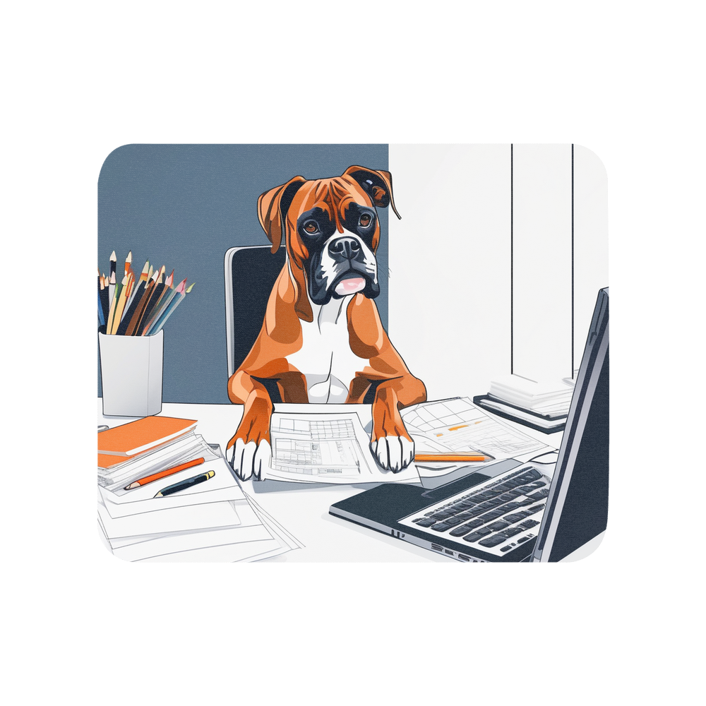 PugMug Custom Boxer Dog Mouse Pad