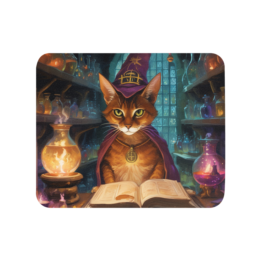 PugMug Custom Tabby Abyssinian Cat Mouse Pad