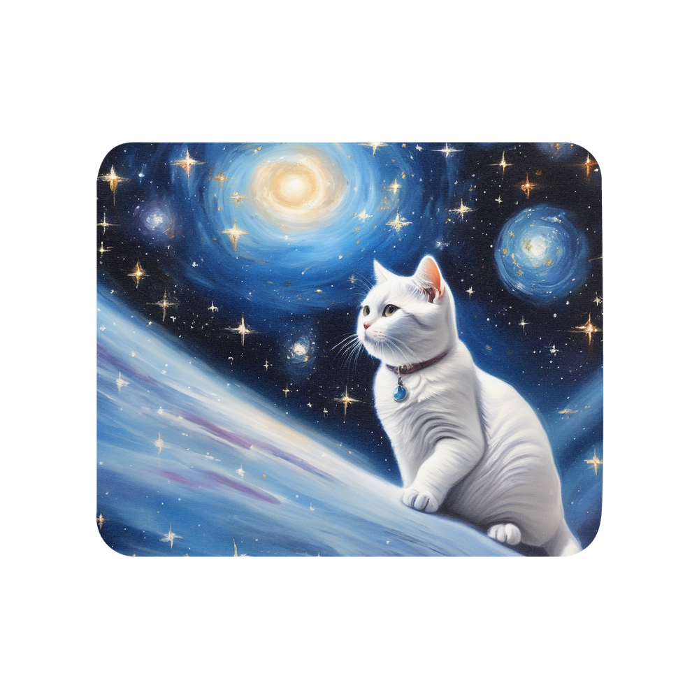 PugMug Custom White British Shorthair Cat Mouse Pad