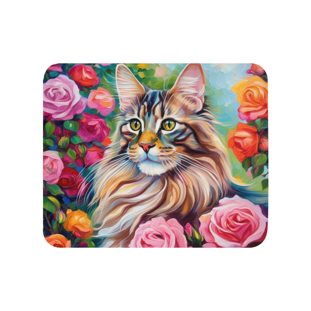 PugMug Custom Tabby Maine Coon Cat Mouse Pad