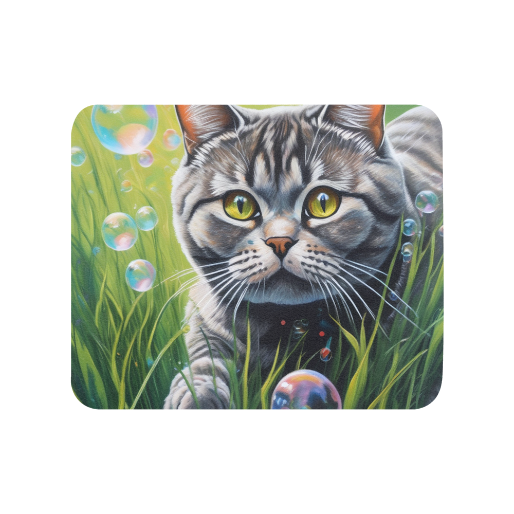 PugMug Custom Tabby British Shorthair Cat Mouse Pad