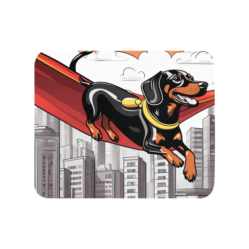 PugMug Custom Black Dachshund Mouse Pad