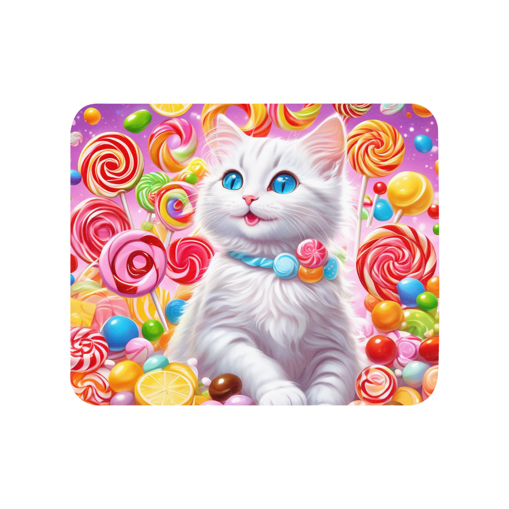 PugMug Custom White Companion Cat Mouse Pad