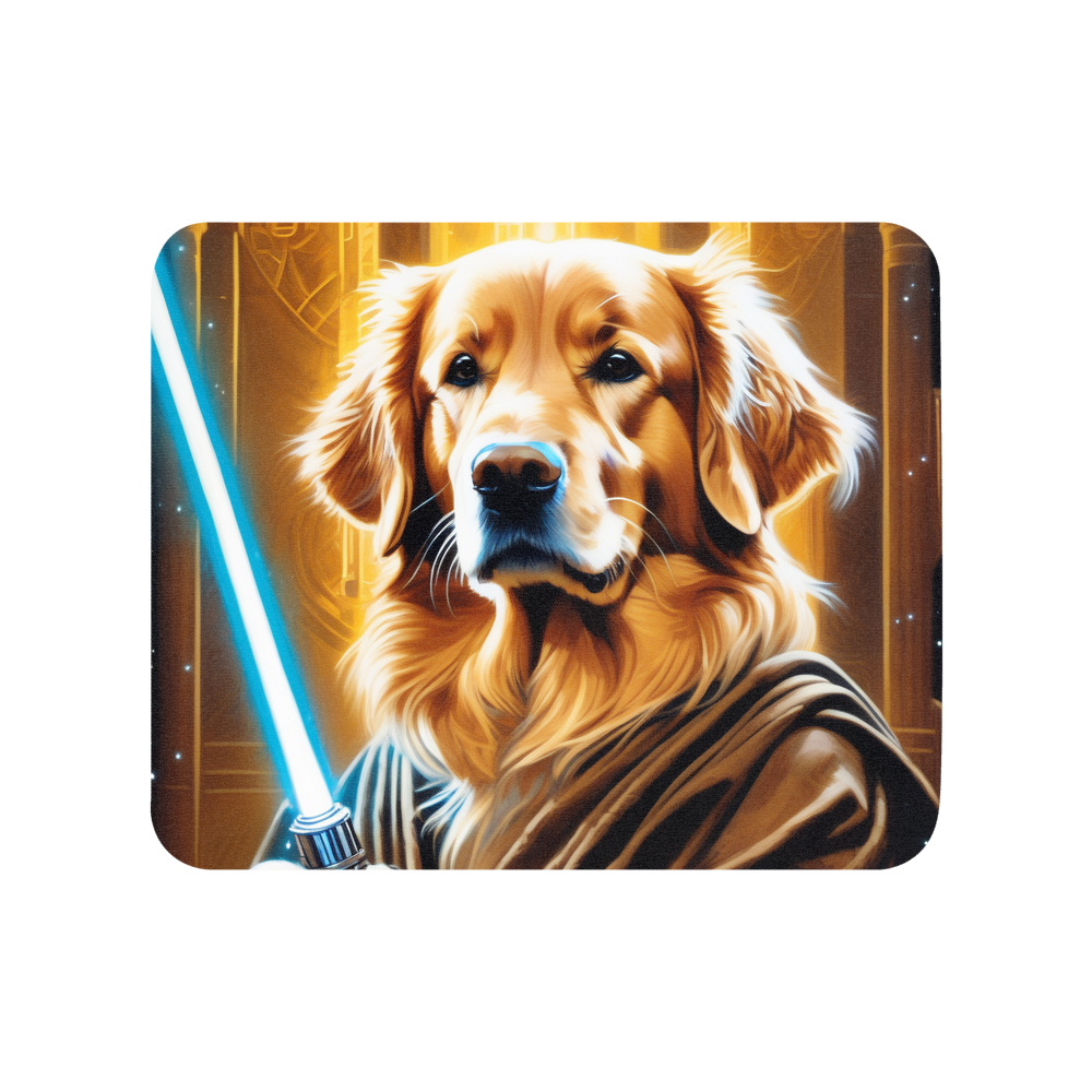 PugMug Custom Golden Retriever Mouse Pad