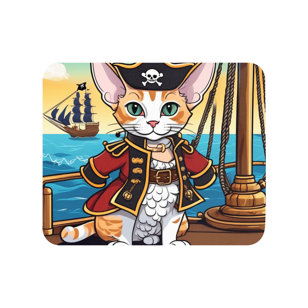 PugMug Custom Tabby Devon Rex Cat Mouse Pad