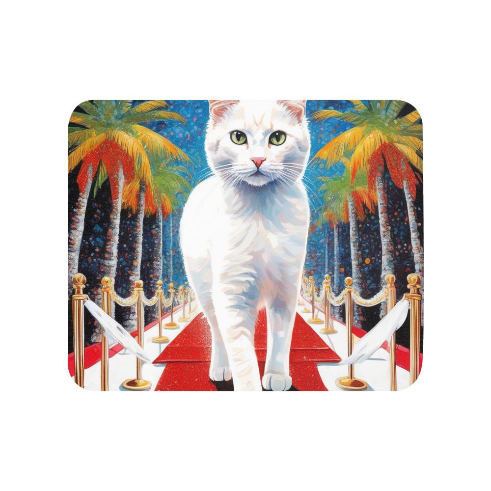 PugMug Custom White Companion Cat Mouse Pad