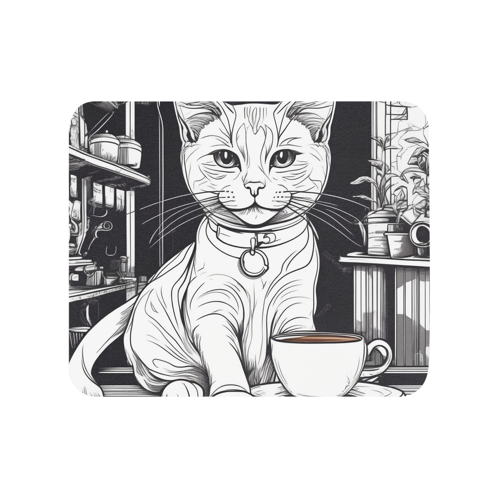 PugMug Custom White Companion Cat Mouse Pad