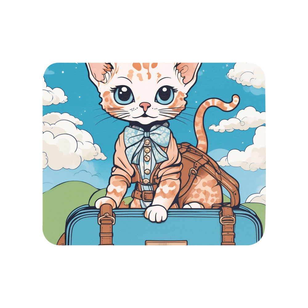 PugMug Custom Tabby Devon Rex Cat Mouse Pad