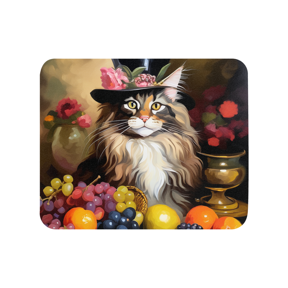 PugMug Custom Tabby Maine Coon Cat Mouse Pad
