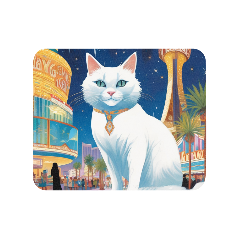 PugMug Custom White Companion Cat Mouse Pad