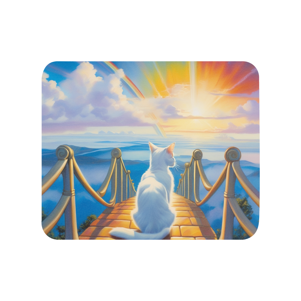 PugMug Custom White Companion Cat Mouse Pad