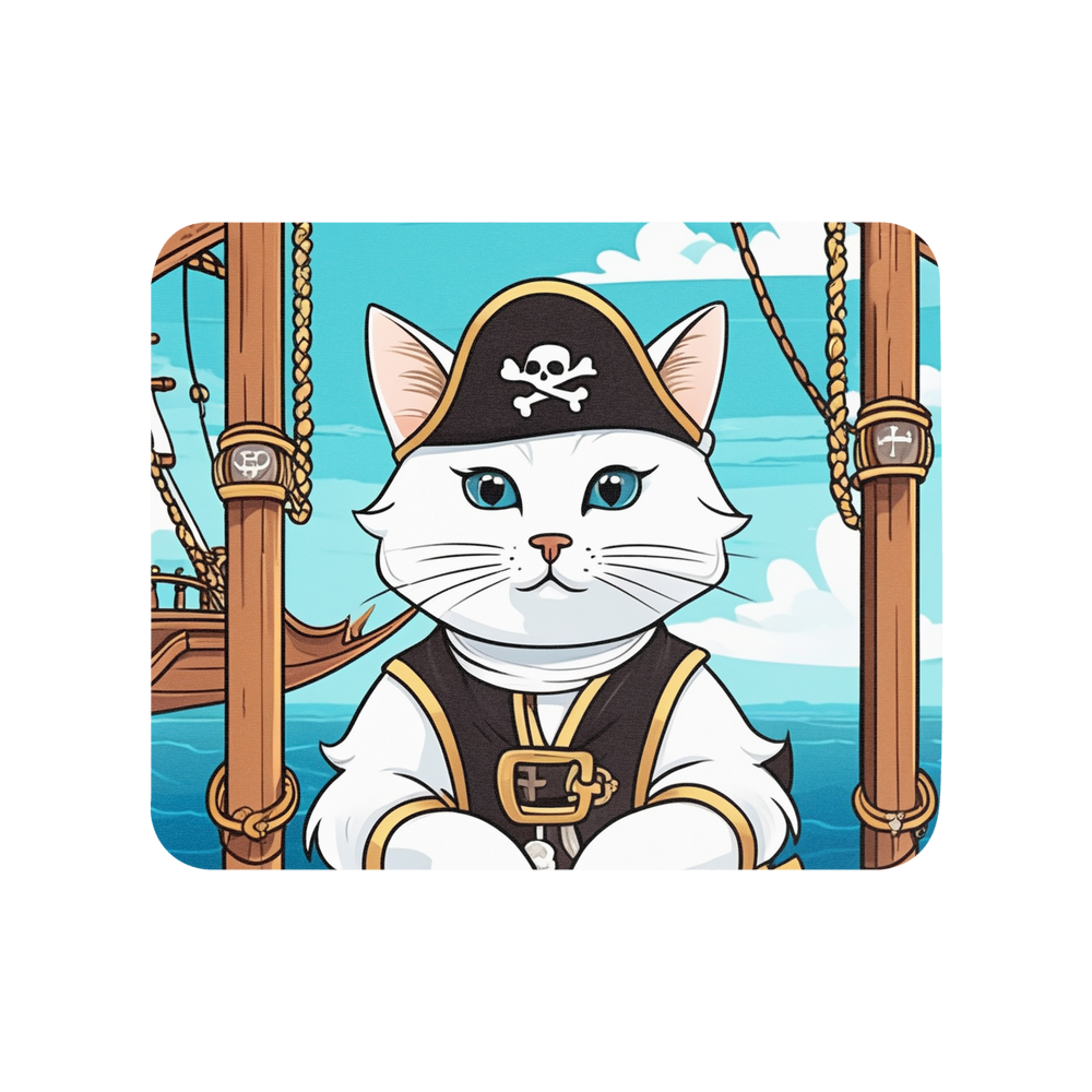 PugMug Custom White Companion Cat Mouse Pad