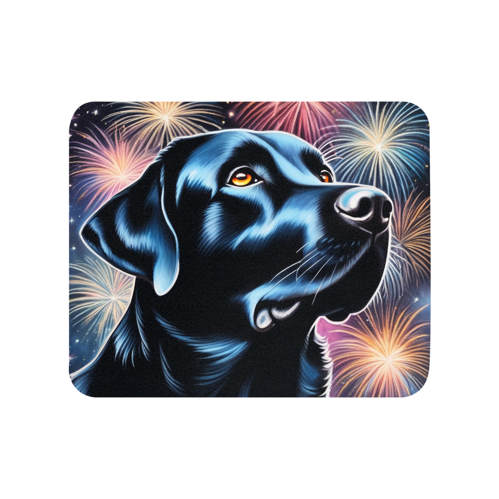 PugMug Custom Black Labrador Retriever Mouse Pad