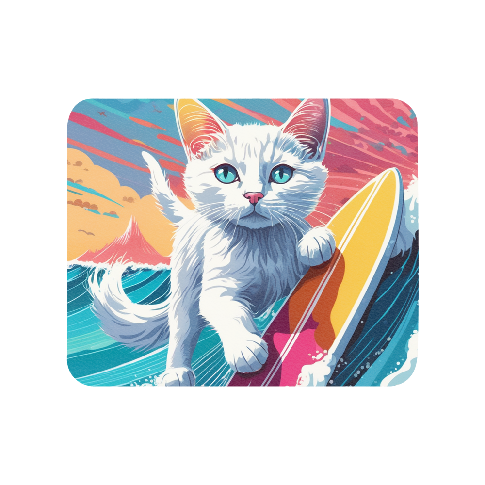 PugMug Custom White Companion Cat Mouse Pad