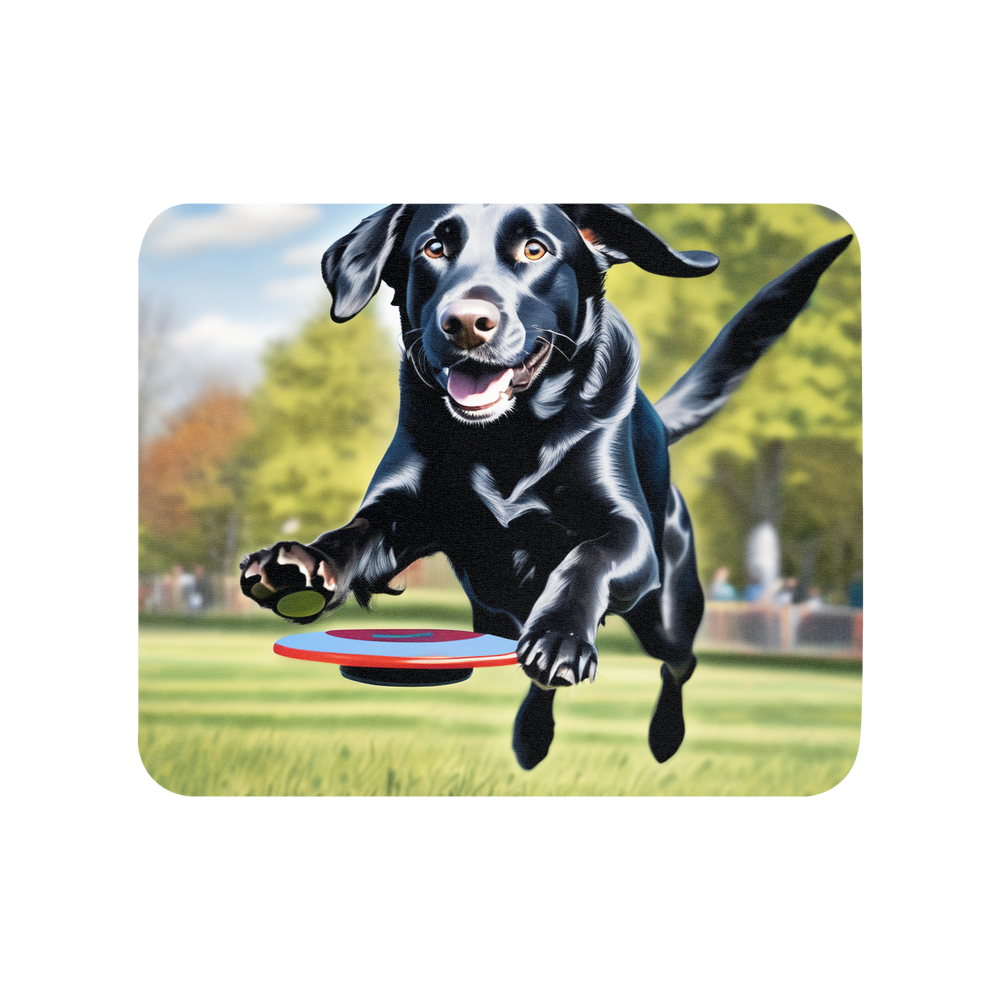 PugMug Custom Black Labrador Retriever Mouse Pad