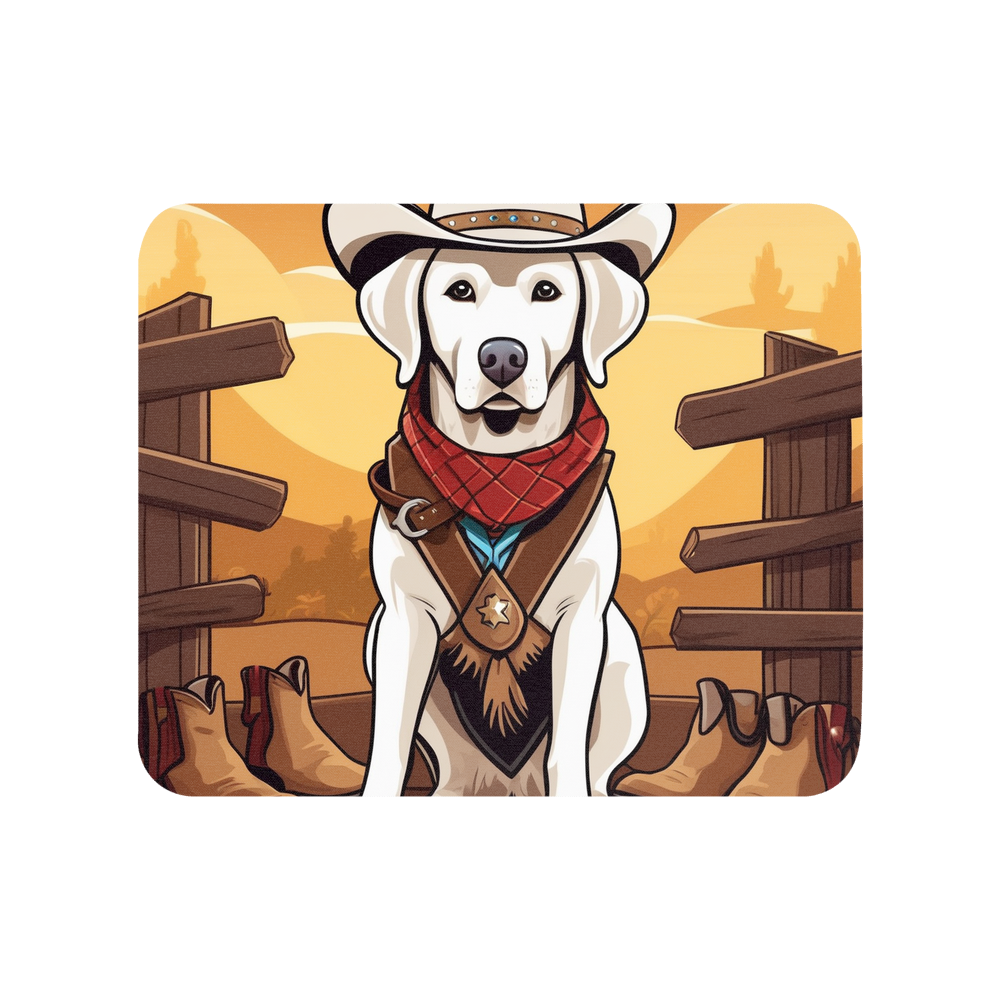 PugMug Custom White Labrador Retriever Mouse Pad