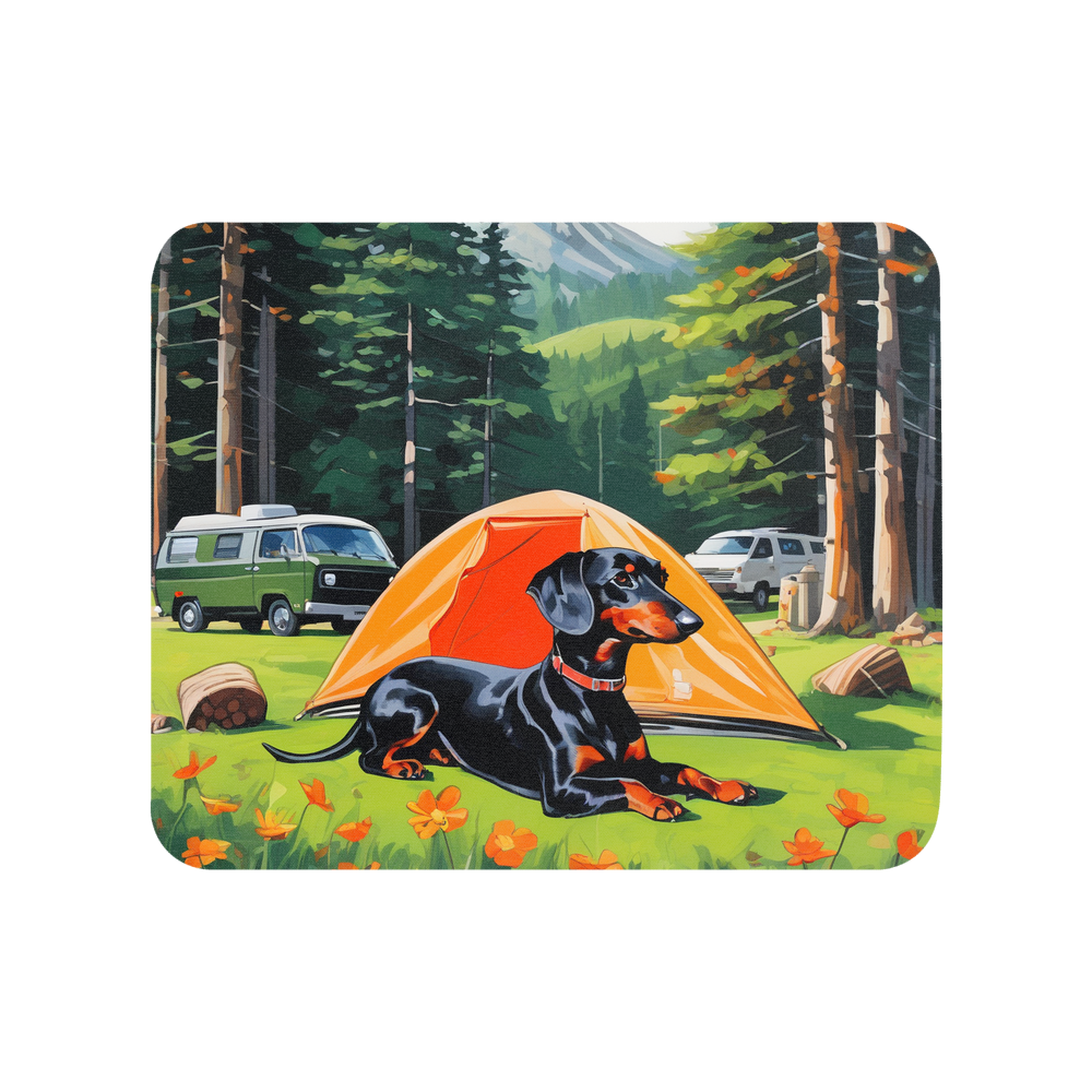 PugMug Custom Black Dachshund Mouse Pad