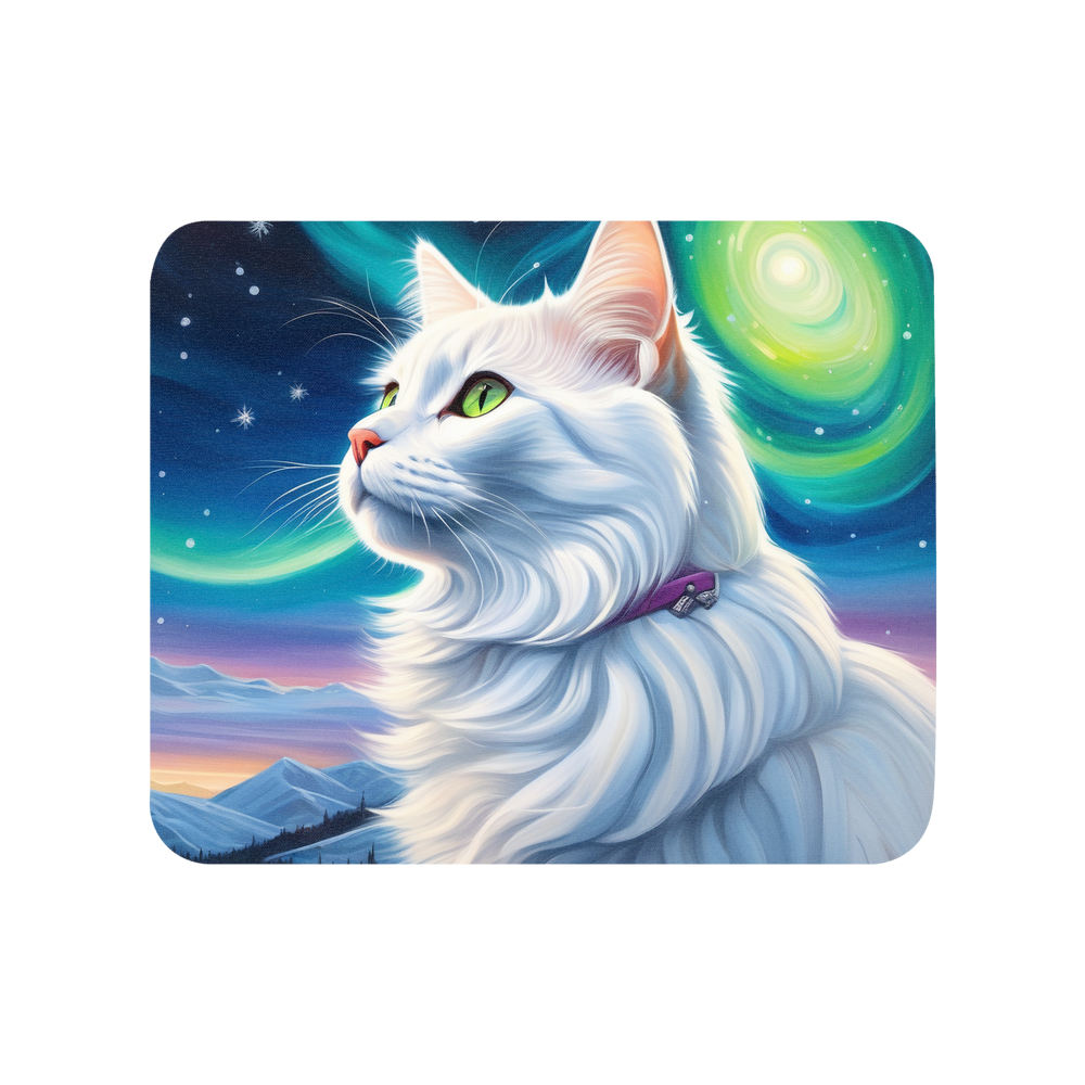 PugMug Custom White Companion Cat Mouse Pad