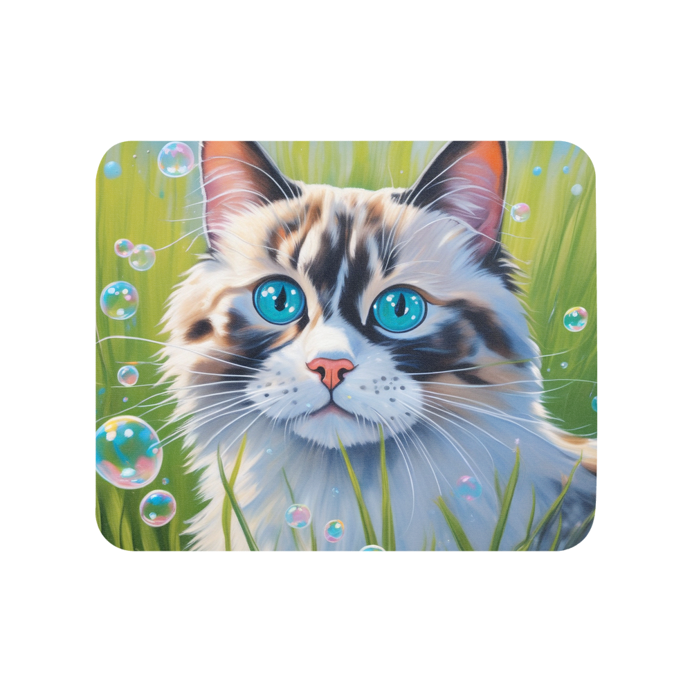 PugMug Custom Tabby Ragdoll Cat Mouse Pad