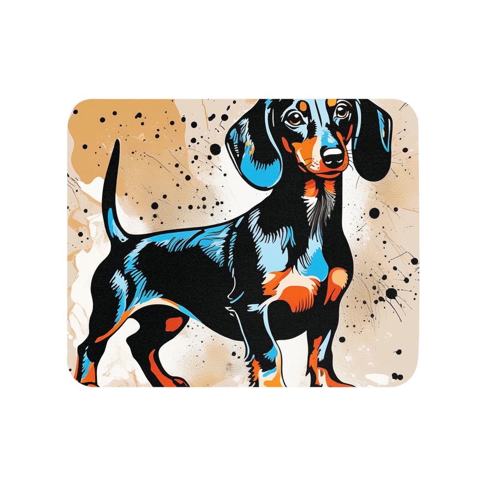 PugMug Custom Black Dachshund Mouse Pad