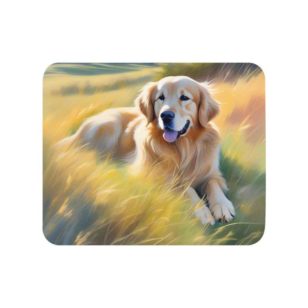 PugMug Custom Golden Retriever Mouse Pad