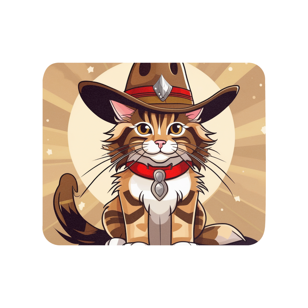 PugMug Custom Tabby Maine Coon Cat Mouse Pad