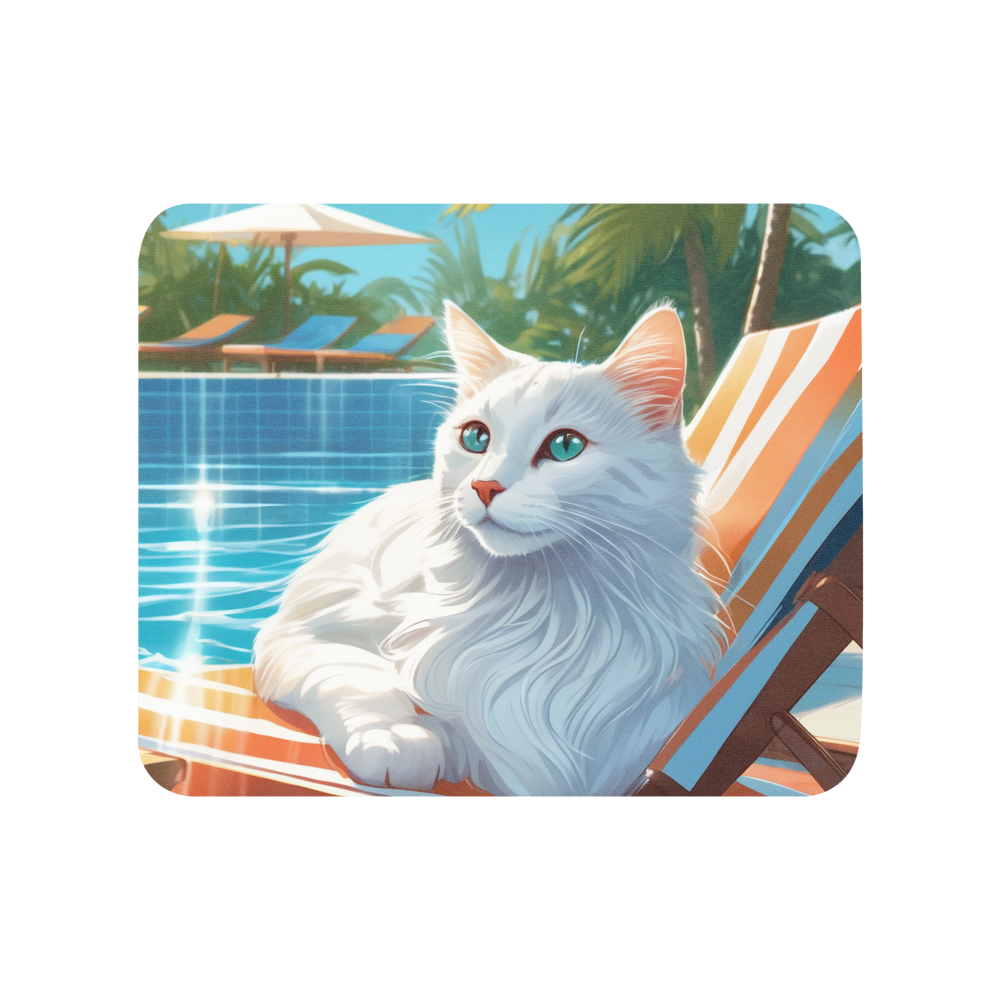 PugMug Custom White Companion Cat Mouse Pad