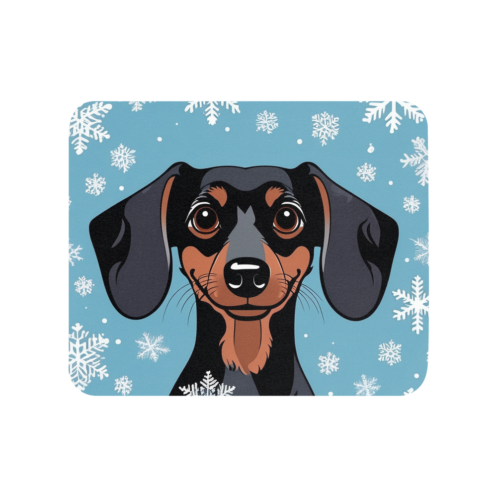 PugMug Custom Black Dachshund Mouse Pad