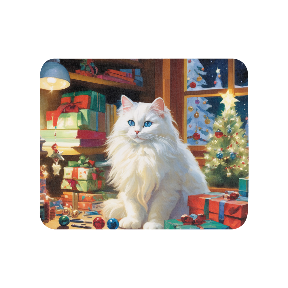 PugMug Custom White Ragdoll Cat Mouse Pad