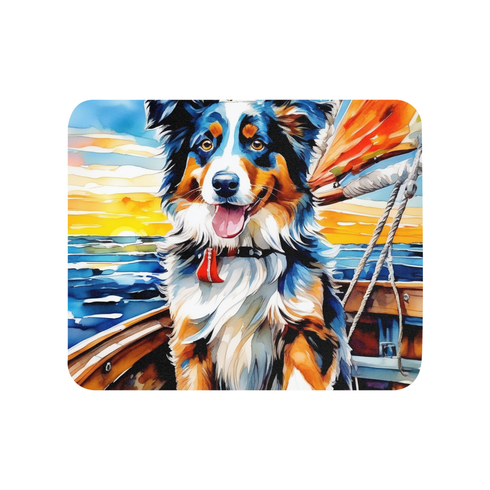PugMug Custom Australian Shepherd Dog Mouse Pad