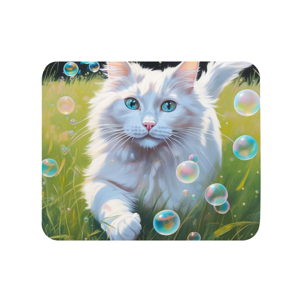 PugMug Custom White Ragdoll Cat Mouse Pad