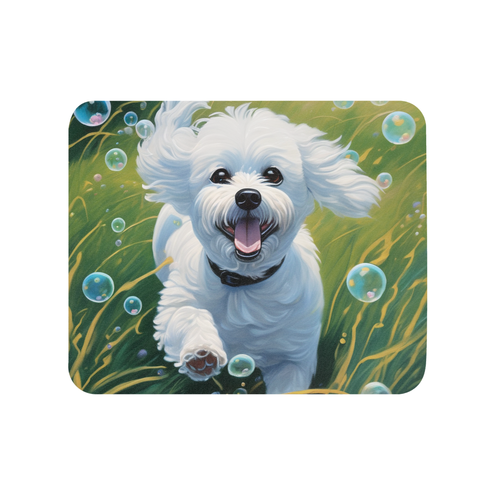 PugMug Custom Bichons Frise Mouse Pad