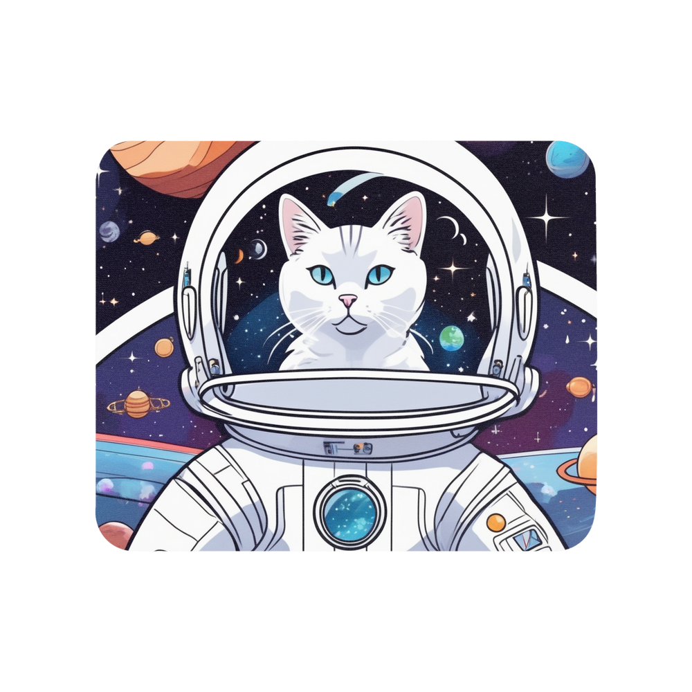 PugMug Custom White Companion Cat Mouse Pad