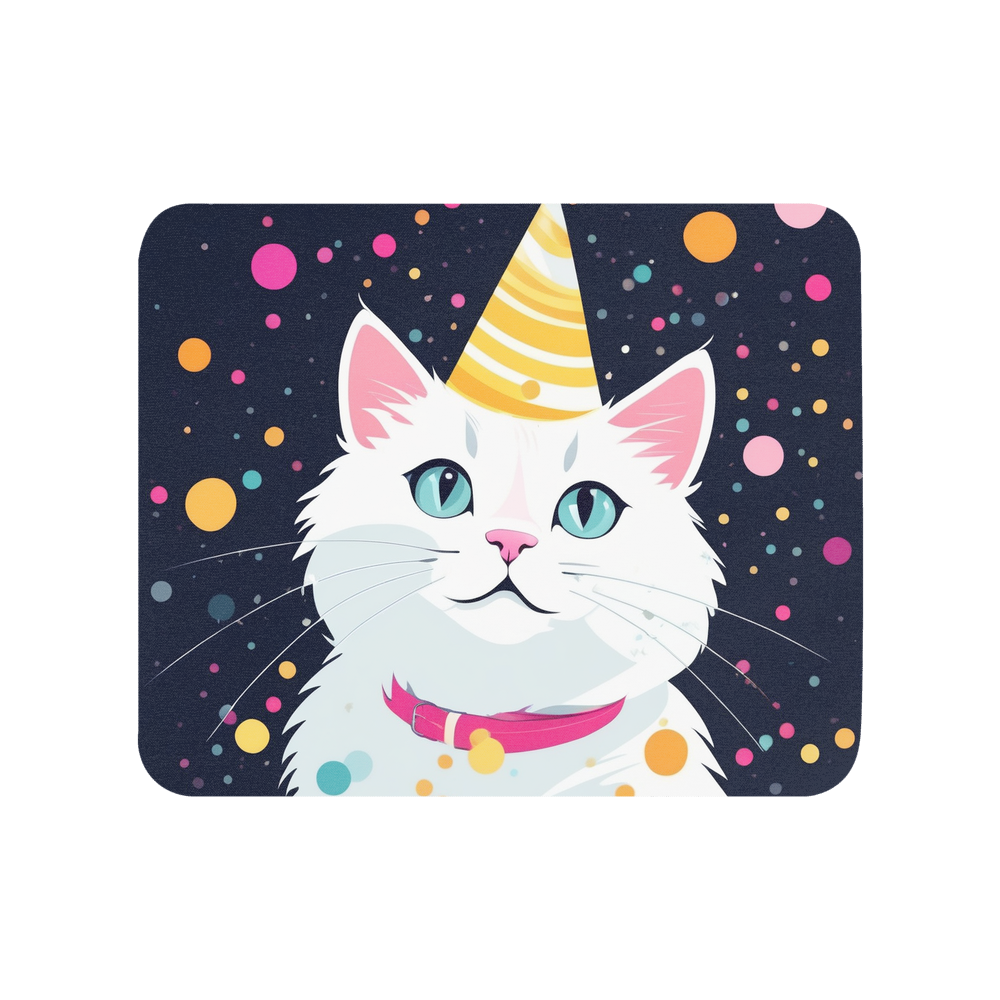 PugMug Custom White Companion Cat Mouse Pad