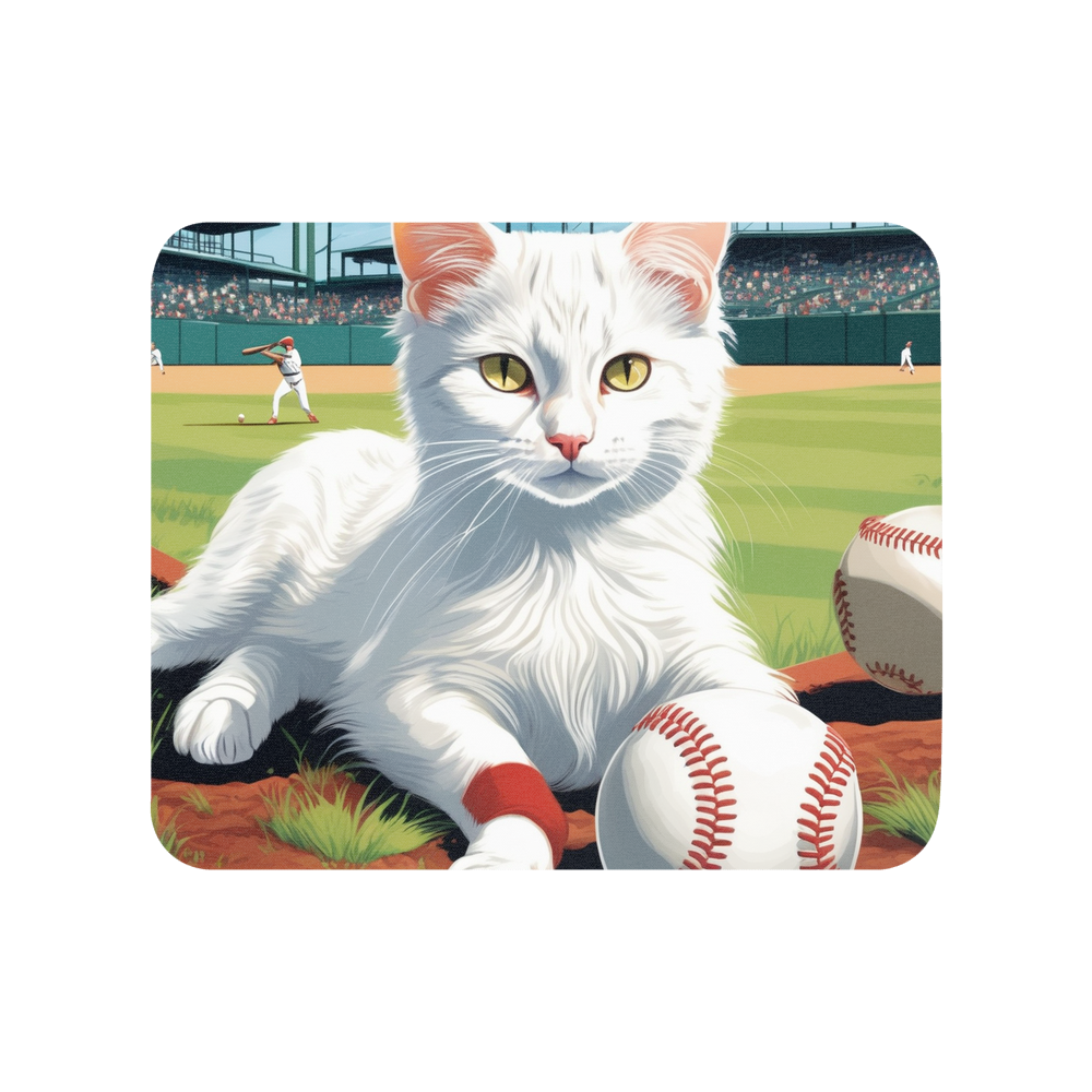 PugMug Custom White Companion Cat Mouse Pad