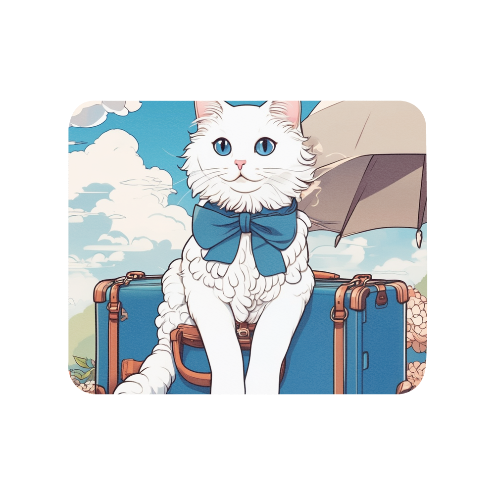 PugMug Custom White Ragdoll Cat Mouse Pad