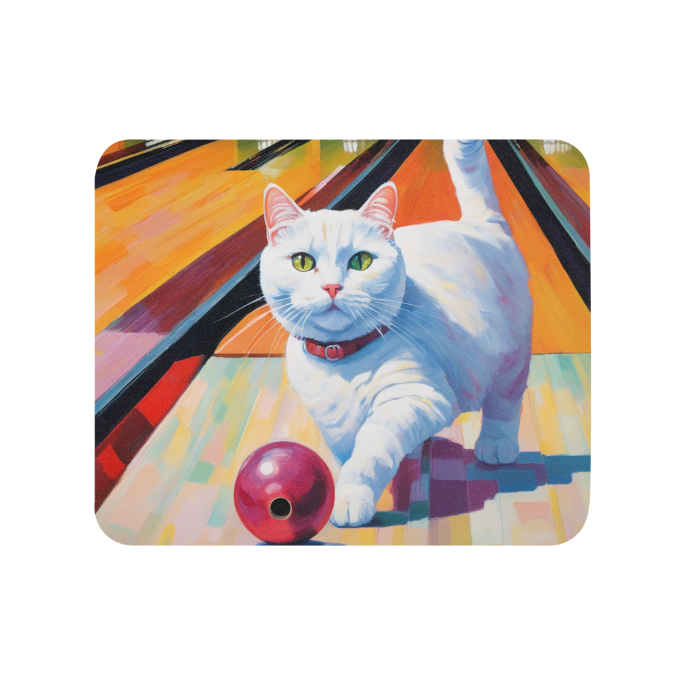 PugMug Custom White Companion Cat Mouse Pad