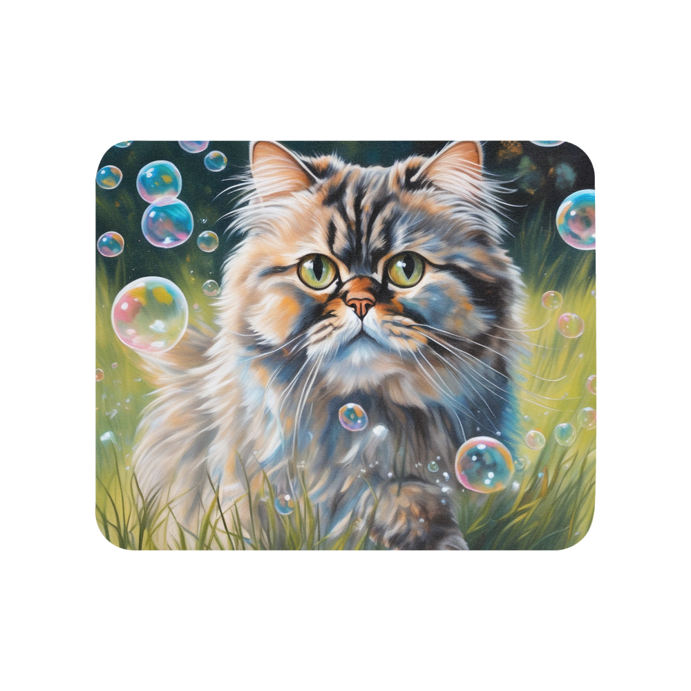 PugMug Custom Tabby Persian Cat Mouse Pad