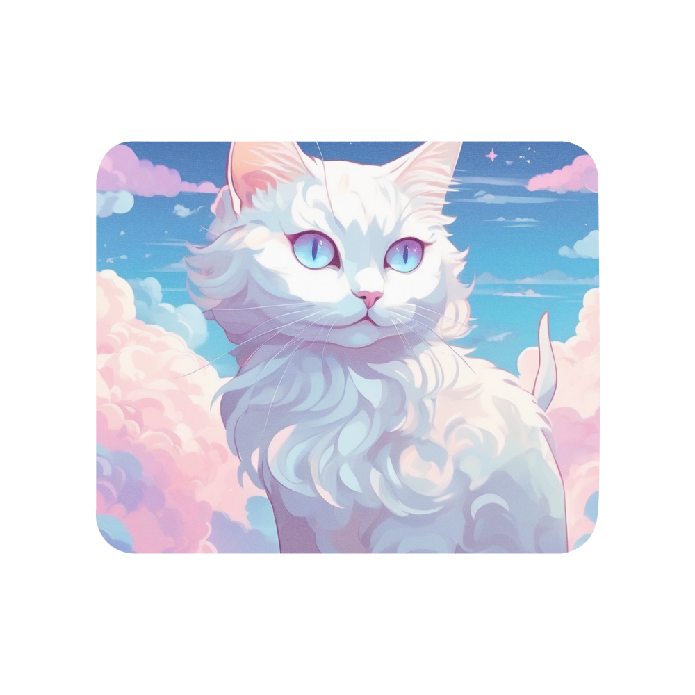 PugMug Custom White Companion Cat Mouse Pad