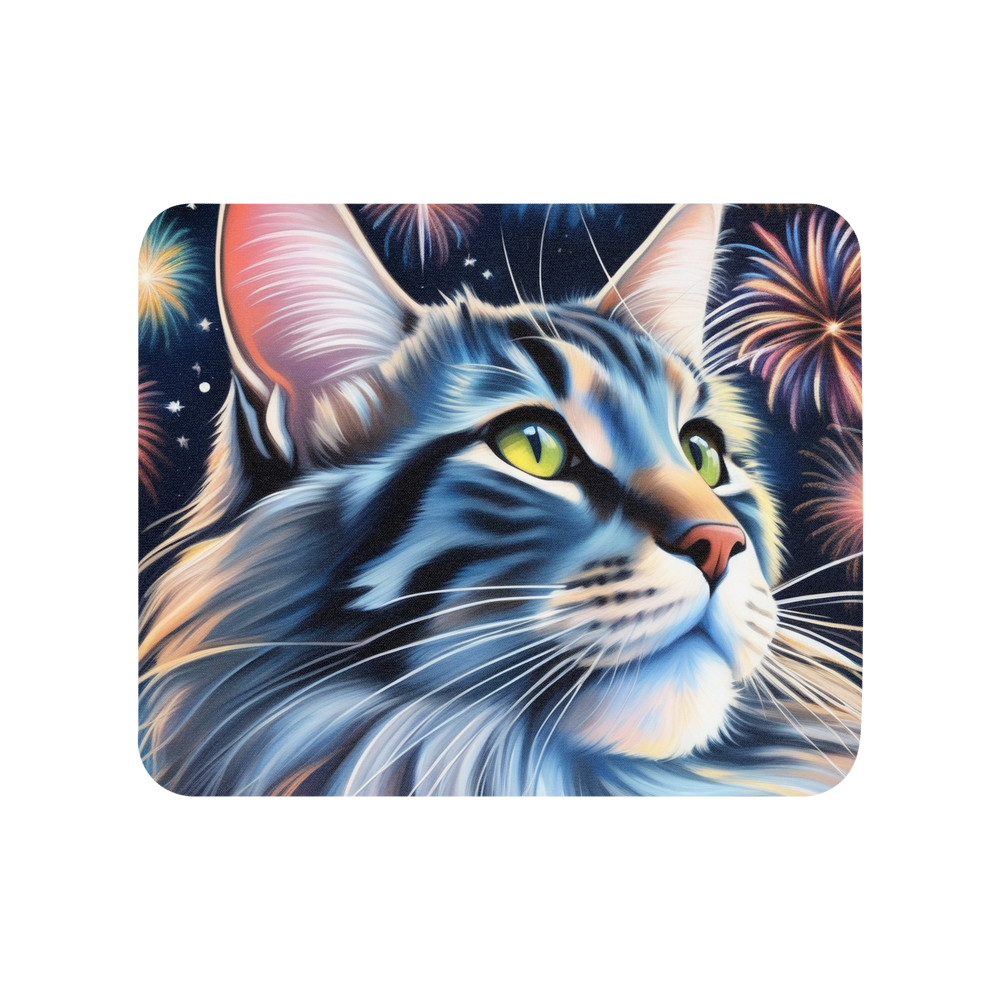 PugMug Custom Tabby Maine Coon Cat Mouse Pad