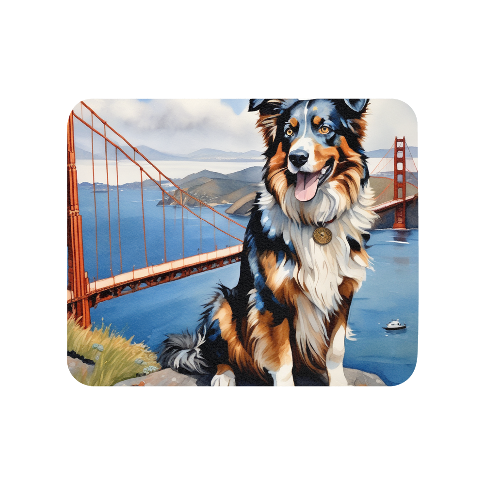 PugMug Custom Australian Shepherd Dog Mouse Pad