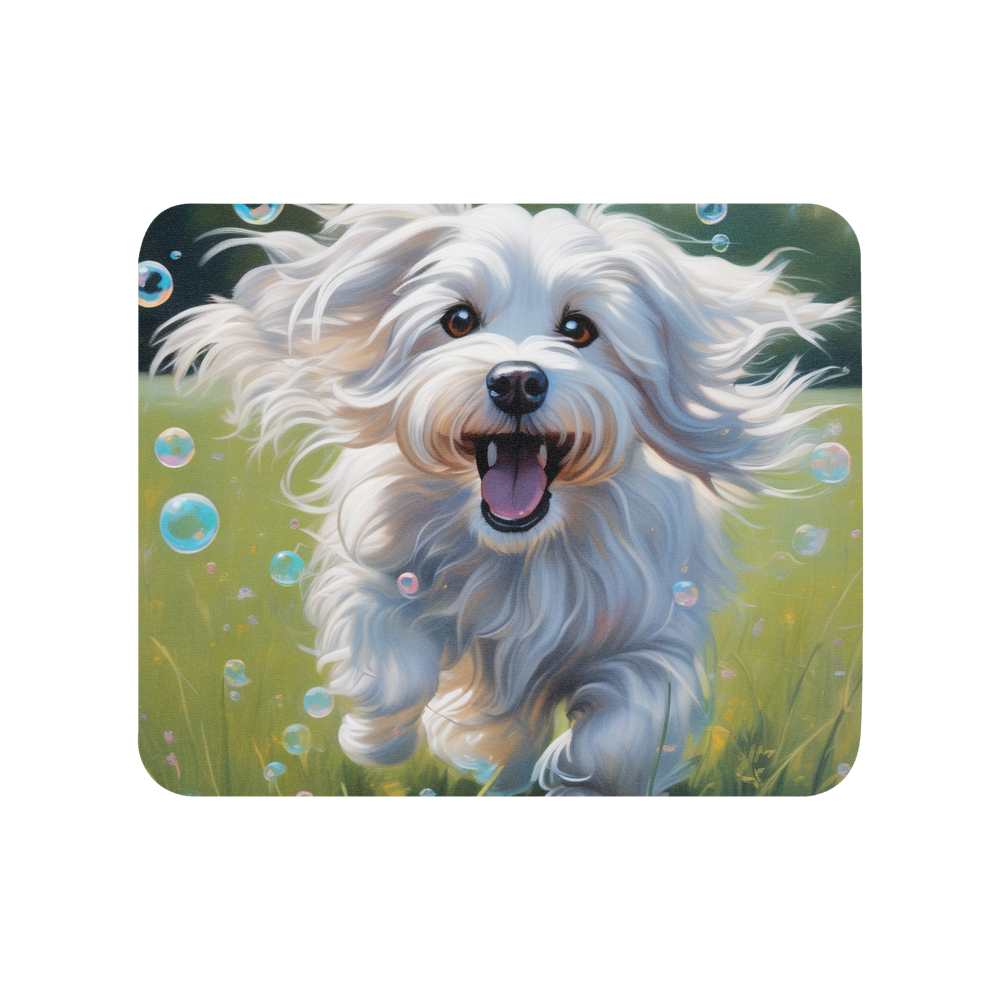 PugMug Custom White Havanese Dog Mouse Pad