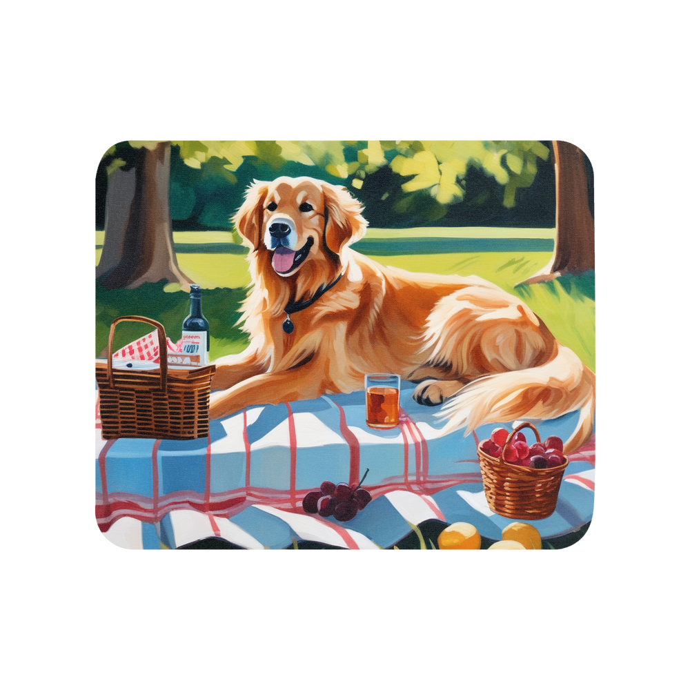 PugMug Custom Golden Retriever Mouse Pad